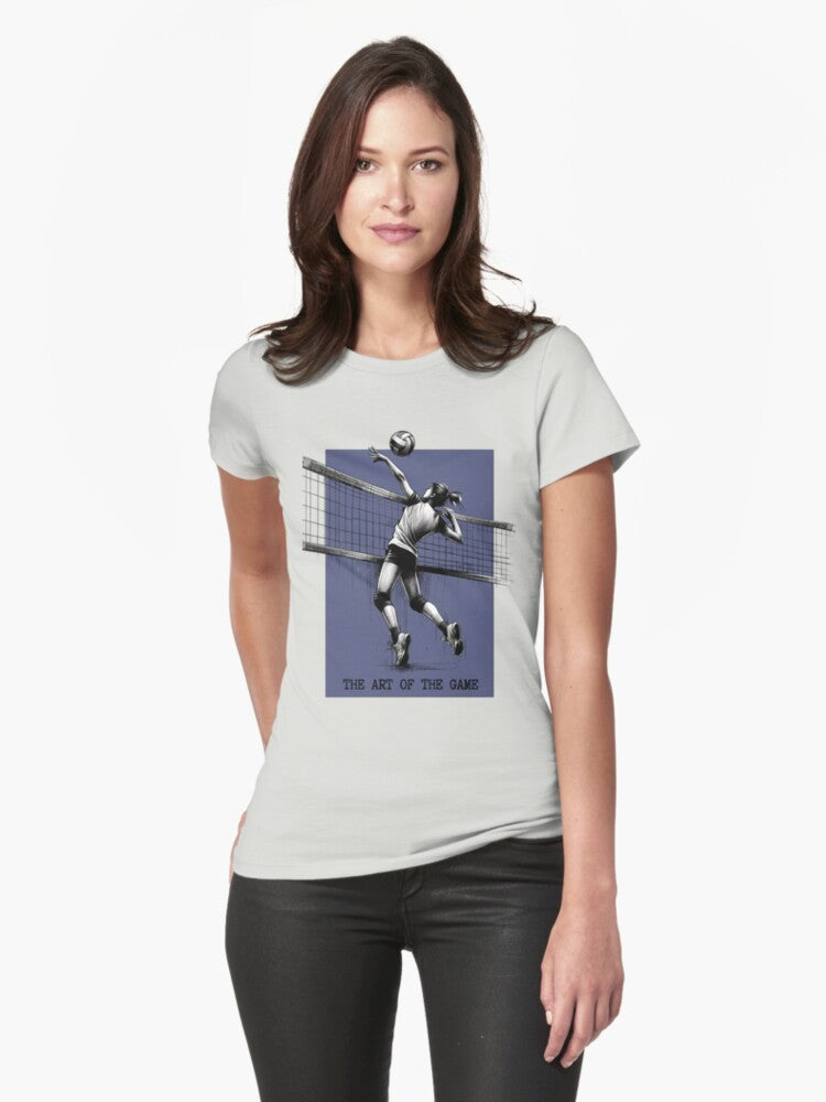 The Art of the Game: Volleyball Collection. Fitted T-Shirt