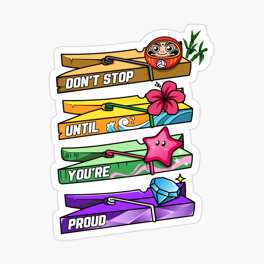 Get Clipped. Volleyball Collection. Sticker