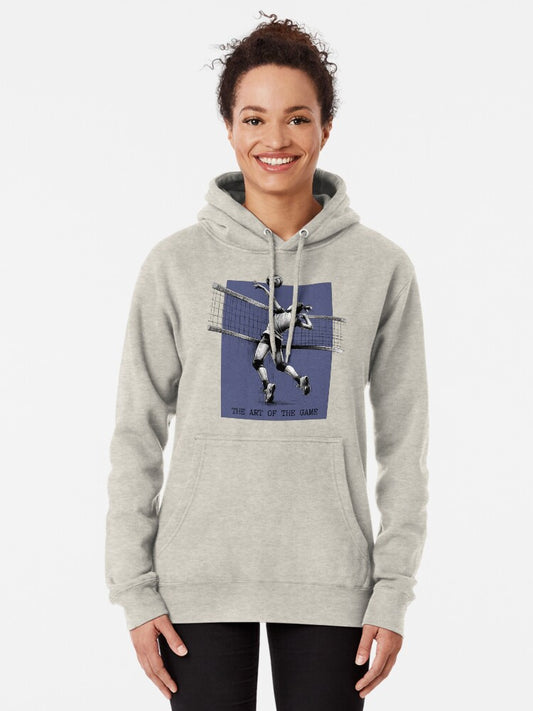 The Art of the Game: Volleyball Collection. Pullover Hoodie