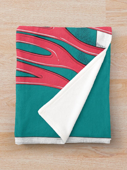 Funny Volleyball Design. Game-ready. Throw Blanket